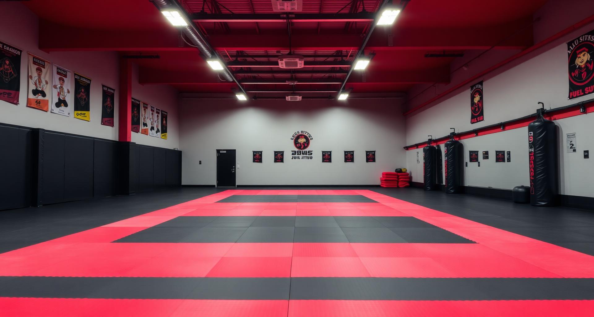 Interior da academia Pitzer Jiu-Jitsu GT